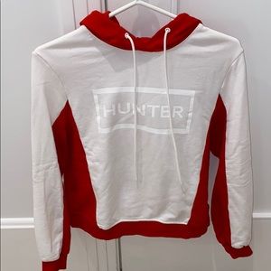 Red and white Hunter hoodie